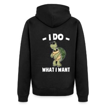 Tortue | Reptiles Reptile Cadeaux - Veste à capuche bio Premium Unisexe - noir - Dos - Nico (187cm)
