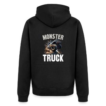 monster truck - Veste à capuche bio Premium Unisexe - noir - Dos - Nico (187cm)