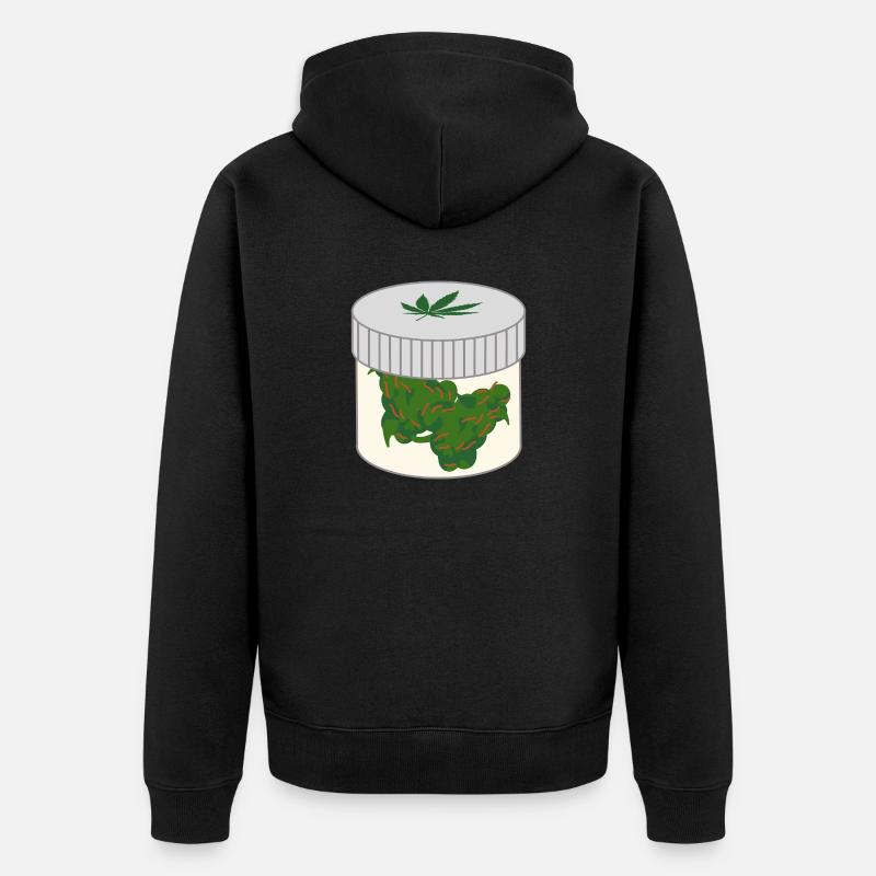 Canette de cannabis - Veste à capuche bio Premium Unisexe - noir