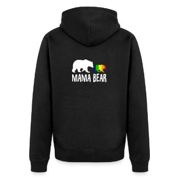 | Mama Bear LGBTQ | Fierté | Lesbienne | Gay| Mère| Maman| - Veste à capuche bio Premium Unisexe - noir - Dos - Nico (187cm)