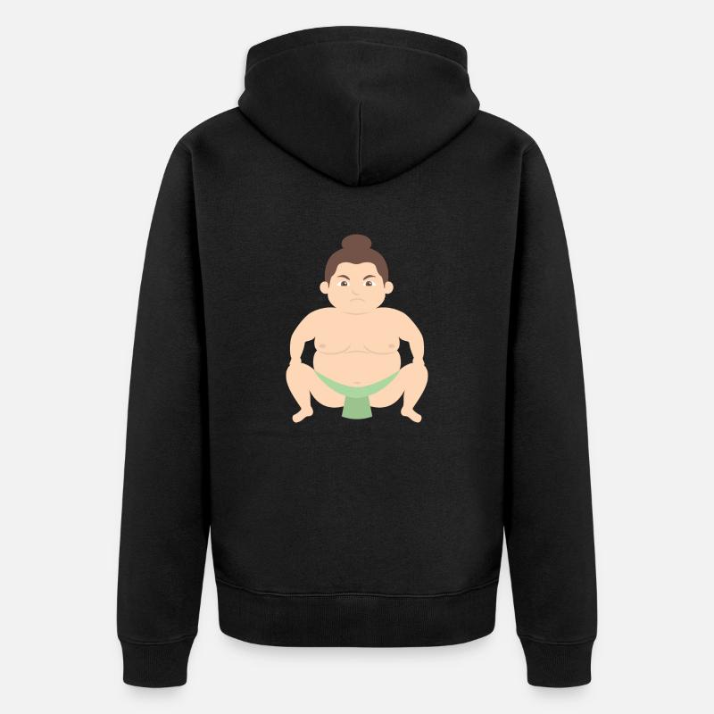 Lutteur sumo - Veste à capuche bio Premium Unisexe - noir
