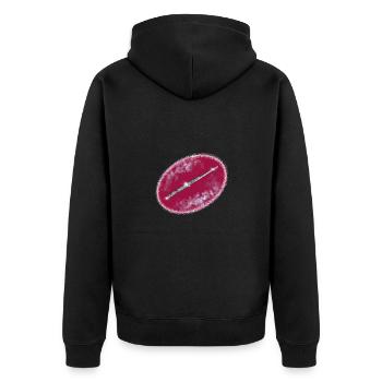 Querfloete - Veste à capuche bio Premium Unisexe - noir - Dos - Nico (187cm)