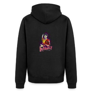 Rockabilly Freddy,Psychobilly,Rockabella,Great, - Unisex Premium Organic Zip Hoodie - black - Back - Nico (187cm)