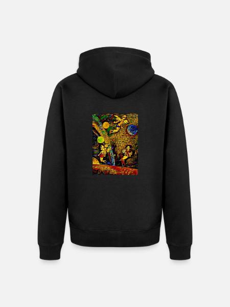 Fées - Veste à capuche bio Premium Unisexe - noir
