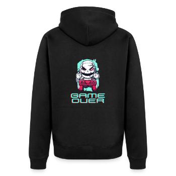 Fin du jeu - Veste à capuche bio Premium Unisexe - noir - Dos - Nico (187cm)