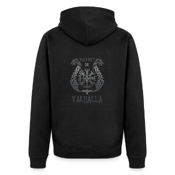 Vikings norden valhalla suède scandinavia flaga - Veste à capuche bio Premium Unisexe - noir - Dos - Nico (187cm)