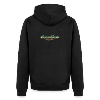 Cadeau Papa parfait, Père Fect, Drôle - Veste à capuche bio Premium Unisexe - noir - Dos - Nico (187cm)