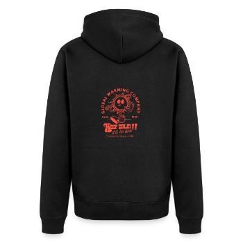 Changement climatique - Veste à capuche bio Premium Unisexe - noir - Dos - Nico (187cm)