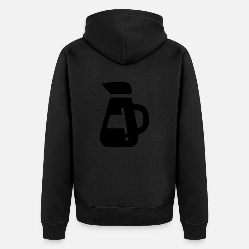 Cafetière - Veste à capuche bio Premium Unisexe - noir