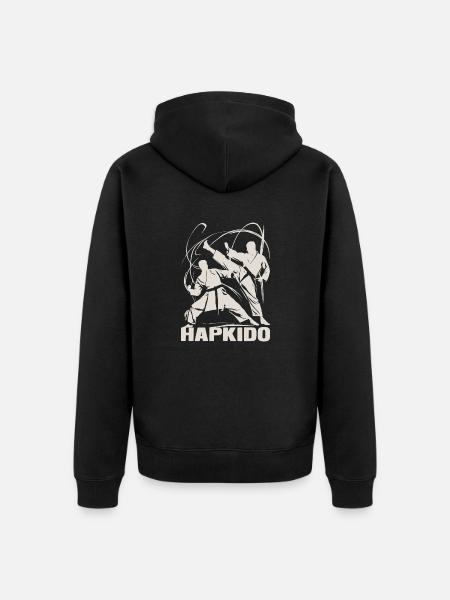 Hapkido – The Art of Self-Defense - Unisex Premium Organic Zip Hoodie - black