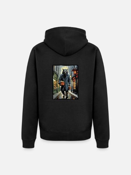 Werewolves of London #1 - Unisex Premium Organic Zip Hoodie - black