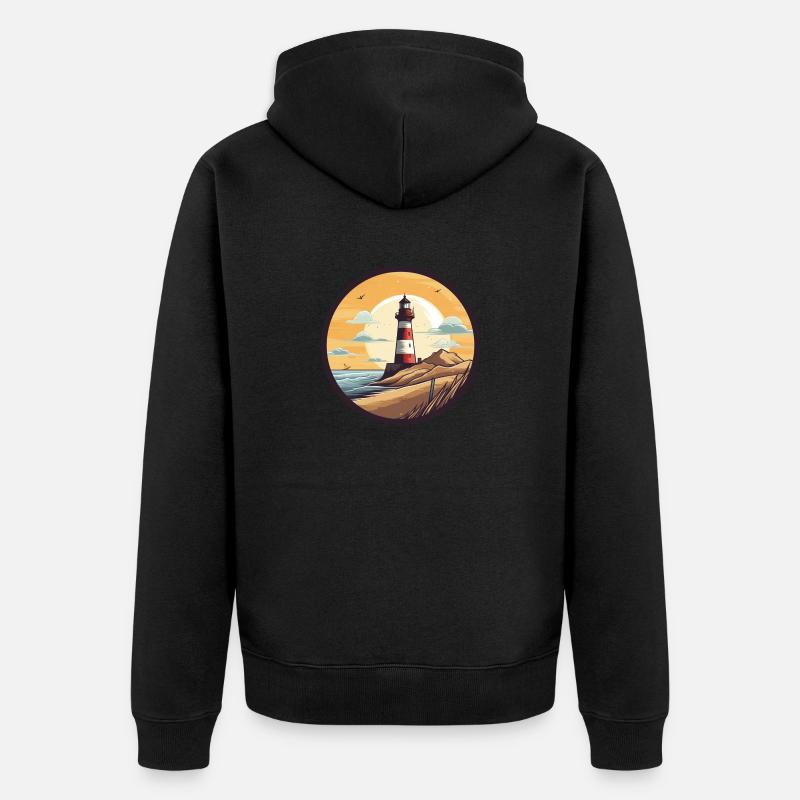 Phare 2 - Veste à capuche bio Premium Unisexe - noir