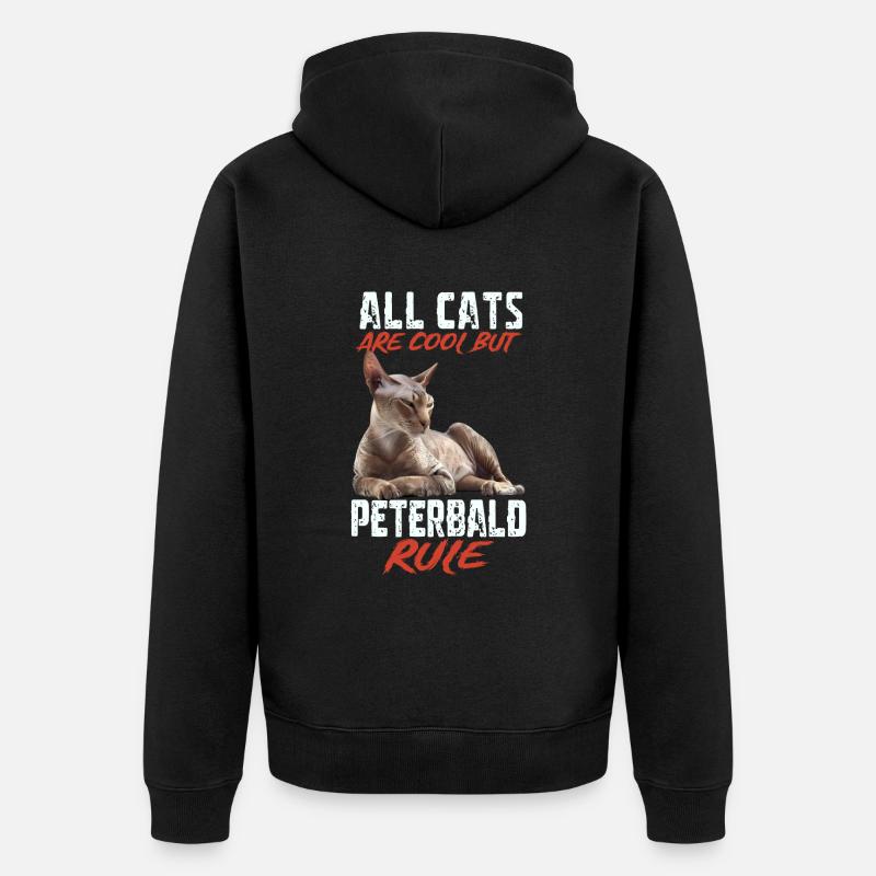 Peterbald - Veste à capuche bio Premium Unisexe - noir