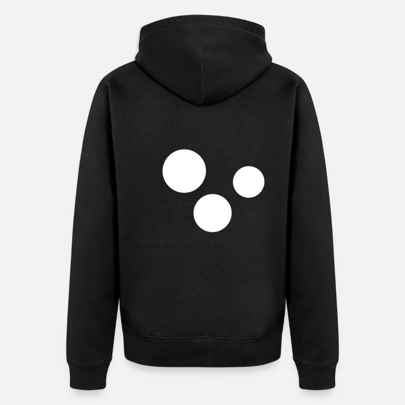 Cercle des Trois Cercles - Veste à capuche bio Premium Unisexe - noir