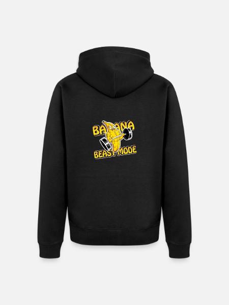 Beast Mode Workout Gift - Unisex Premium Organic Zip Hoodie - black