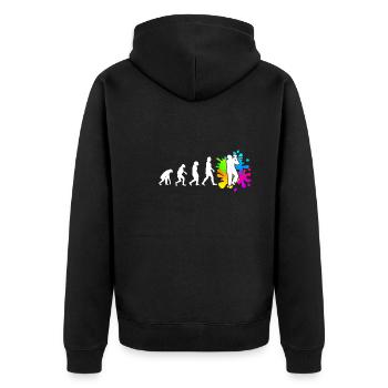 Paintball Evolution Paintballer - Veste à capuche bio Premium Unisexe - noir - Dos - Nico (187cm)