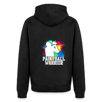 Paintball Warrior Paintballer - Veste à capuche bio Premium Unisexe - noir - Dos - Nico (187cm)