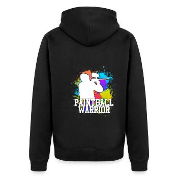Paintball Warrior Paintballer - Veste à capuche bio Premium Unisexe - noir - Dos - Nico (187cm)