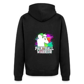 Paintball Warrior Paintballer - Veste à capuche bio Premium Unisexe - noir - Dos - Nico (187cm)