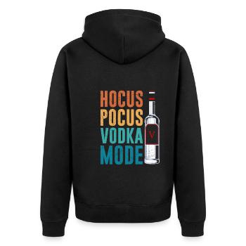 Hokus Pokus Vodka Mode Buveur de vodka - Veste à capuche bio Premium Unisexe - noir - Dos - Nico (187cm)