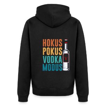 Hokus Pokus Vodka Mode Buveur de vodka - Veste à capuche bio Premium Unisexe - noir - Dos - Nico (187cm)