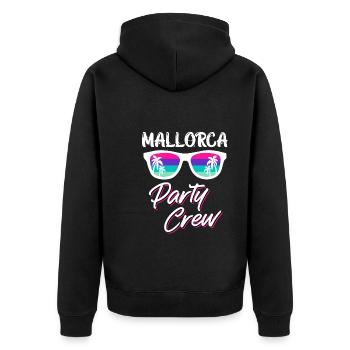 Mallorca Party Crew Malle Party Crew - Veste à capuche bio Premium Unisexe - noir - Dos - Nico (187cm)