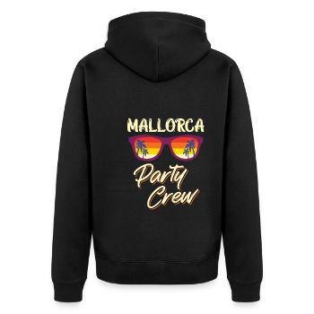 Mallorca Party Crew Malle Party Crew - Veste à capuche bio Premium Unisexe - noir - Dos - Nico (187cm)