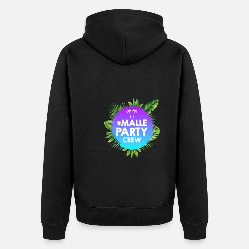 Malle Party Crew - Veste à capuche bio Premium Unisexe - noir