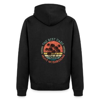 Meilleurs papas chassent les champignons Cueilleur de champignons Papa - Veste à capuche bio Premium Unisexe - noir - Dos - Nico (187cm)