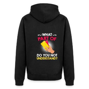 Verdict de l’arbitre - Veste à capuche bio Premium Unisexe - noir - Dos - Nico (187cm)