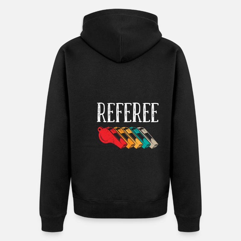 Referee Evolution Schiri - Unisex Premium Organic Zip Hoodie - black