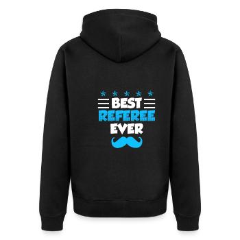 Meilleur arbitre - Veste à capuche bio Premium Unisexe - noir - Dos - Nico (187cm)