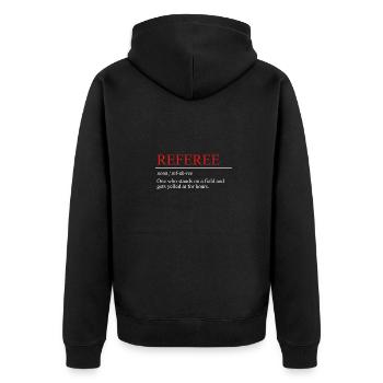 Définition de l’arbitre Shiri - Veste à capuche bio Premium Unisexe - noir - Dos - Nico (187cm)