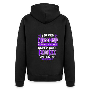 Super cool Arbitre Arbitre Dames - Veste à capuche bio Premium Unisexe - noir - Dos - Nico (187cm)