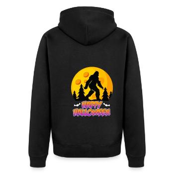 Joyeux Halloween Zombie - Veste à capuche bio Premium Unisexe - noir - Dos - Nico (187cm)