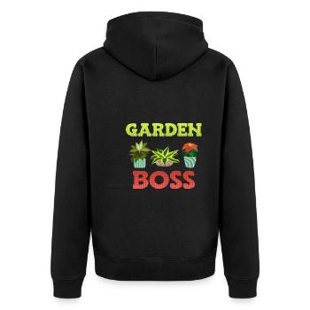 Garden King Garden Boss Allotments - Veste à capuche bio Premium Unisexe - noir - Dos - Nico (187cm)