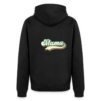Maman - la meilleure mère du monde - Veste à capuche bio Premium Unisexe - noir - Dos - Nico (187cm)