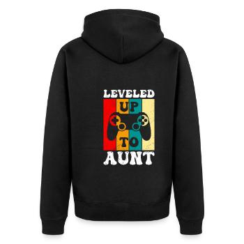 Promu tante Promu tante - Veste à capuche bio Premium Unisexe - noir - Dos - Nico (187cm)