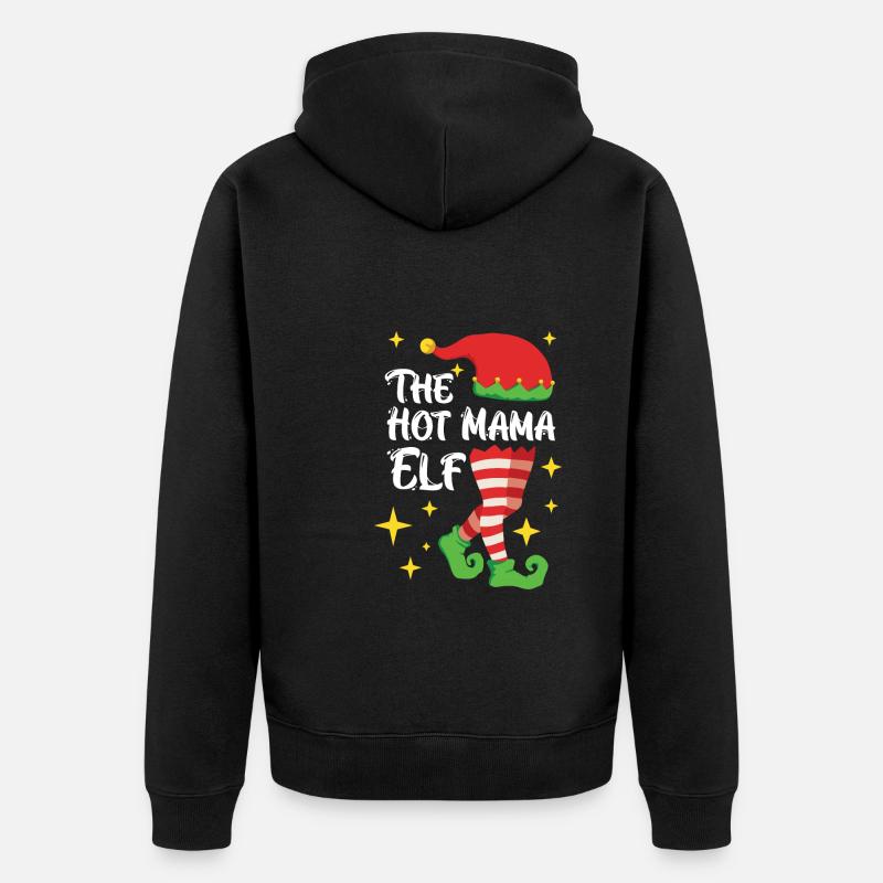 La mère elfe elfe - Veste à capuche bio Premium Unisexe - noir