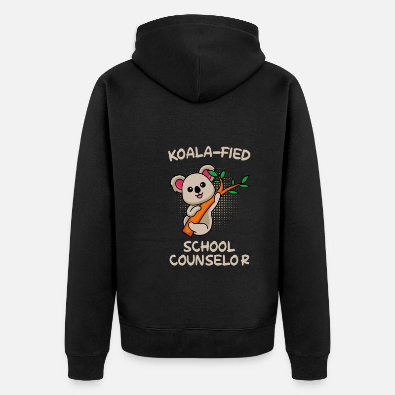 Compagnon d’école qualifié Koala - Veste à capuche bio Premium Unisexe - noir