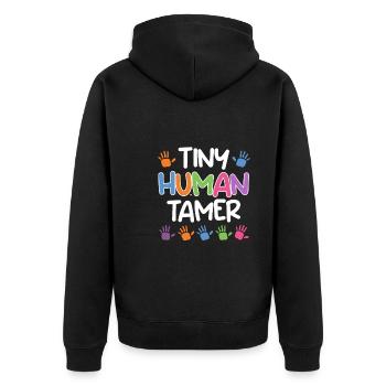 Jardin d’enfants Kinderzähmer Jardin d’enfants Erzieher - Veste à capuche bio Premium Unisexe - noir - Dos - Nico (187cm)
