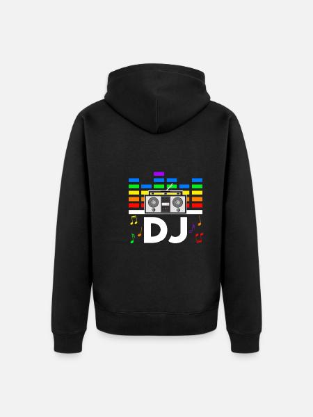Rave Festival Techno Disco DJ Festival - Veste à capuche bio Premium Unisexe - noir