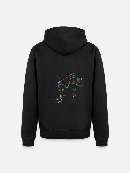 Cool baker outfit - Unisex Premium Organic Zip Hoodie - black