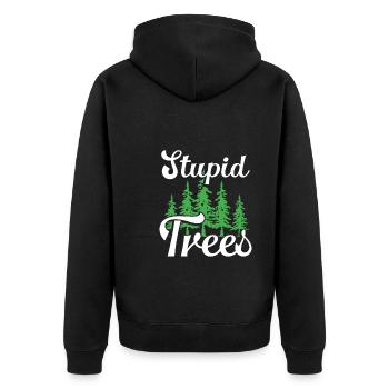 Forêt à Disc Golf - Veste à capuche bio Premium Unisexe - noir - Dos - Nico (187cm)