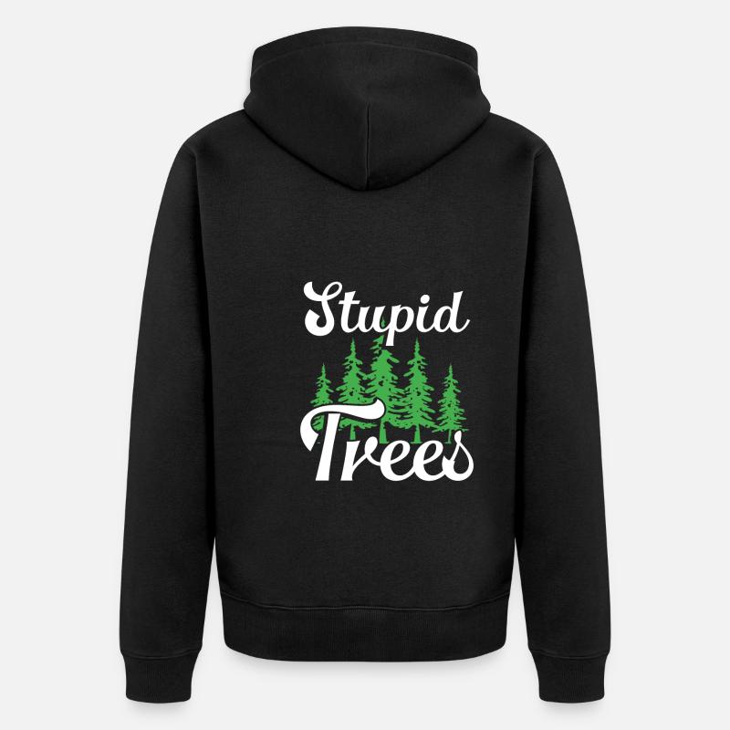 Forêt à Disc Golf - Veste à capuche bio Premium Unisexe - noir