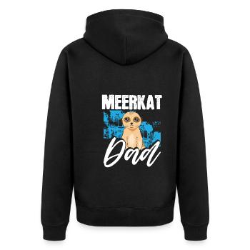 Suricate Papa - Veste à capuche bio Premium Unisexe - noir - Dos - Nico (187cm)