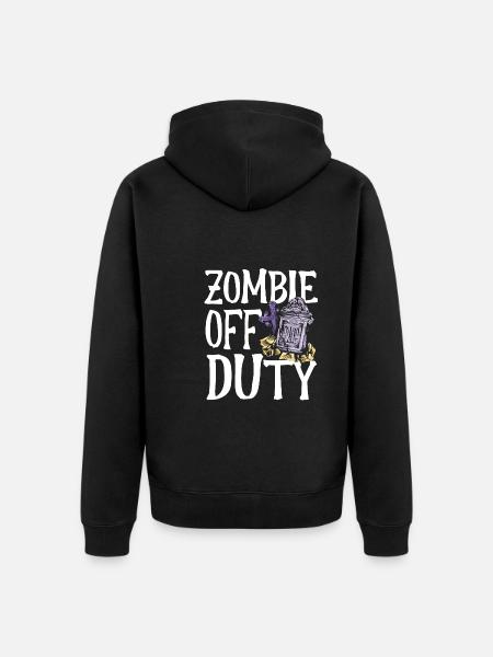 Zombie Out of Service - Unisex Premium Organic Zip Hoodie - black
