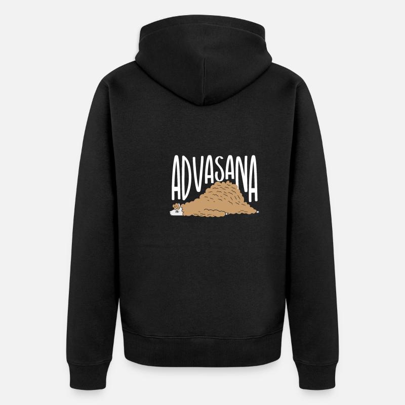 Advasana lama - Veste à capuche bio Premium Unisexe - noir