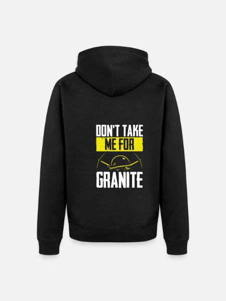 Ikke ta meg for granitt - Premium økologisk unisex-hettejakke - svart