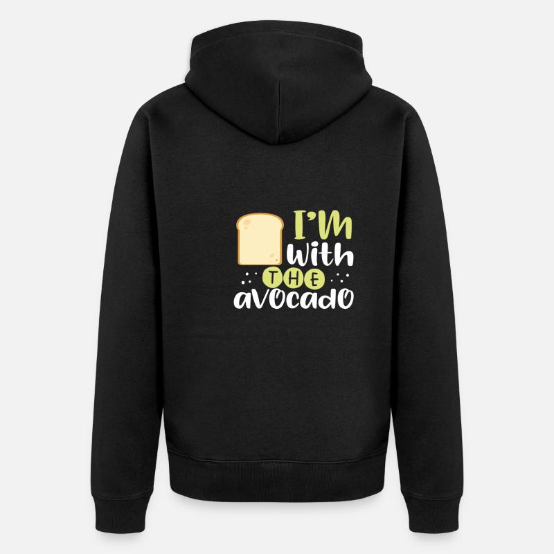 Toast à l’avocat - Veste à capuche bio Premium Unisexe - noir